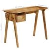 vidaXL Writing Desk Natural Mango Wood Solid Mango Wood Medium