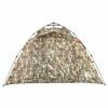 vidaXL Fishing Tent 4-Person Camouflage Quick Release