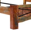 vidaXL Bed Frame Multicolor Solid Reclaimed Wood 63x79 in Durable