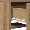 vidaXL Dressing Table Brown 19.69 x 16.14 x 55.12 in Engineered Wood