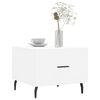 vidaXL Coffee Table White Engineered wood 19.7 x 19.7 x 15.7 in