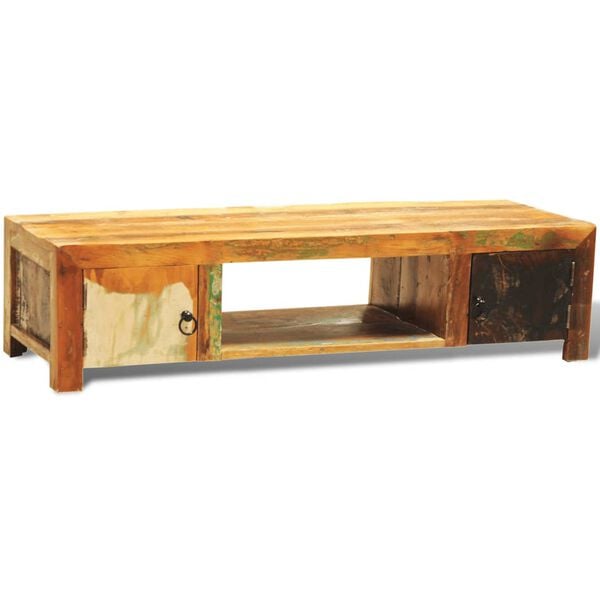 vidaXL TV Stand Multicolor Reclaimed solid wood Medium TV Stand