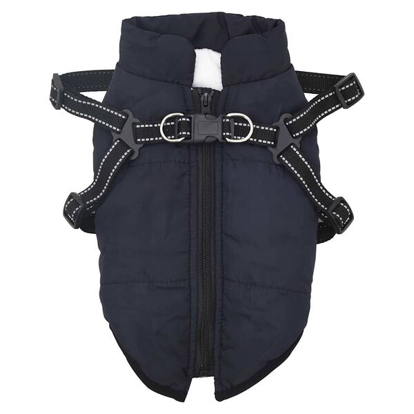 vidaXL Dog Coat Navy Blue Polyester XL Waterproof materials Dog Coat