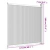vidaXL Fence Panel WPC Grey 68.1x73.2"