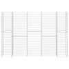 vidaXL Gabion Planter Silver Steel wire Large Heavy Weight Endurance