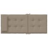 vidaXL Highback Chair Cushion Set of 4 Taupe