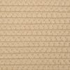vidaXL Storage Basket Beige and White Woven cotton rope &Oslash;20.1x13.0 in