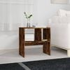 vidaXL Side Table Smoked oak Engineered wood Medium Side Table
