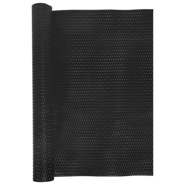 vidaXL Balcony Screen Black 393.7x31.5" Poly Rattan
