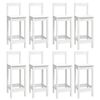 vidaXL Bar Set White Solid pine wood Medium Seats Many Bar Set