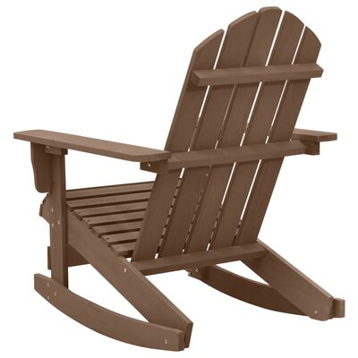vidaXL Patio Rocking Chair Wood Brown