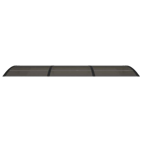 vidaXL Door Canopy Black Polycarbonate 118.1 x 39.4 in Durable