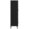 vidaXL Highboard Black Engineered wood Large Highboard Rectangular