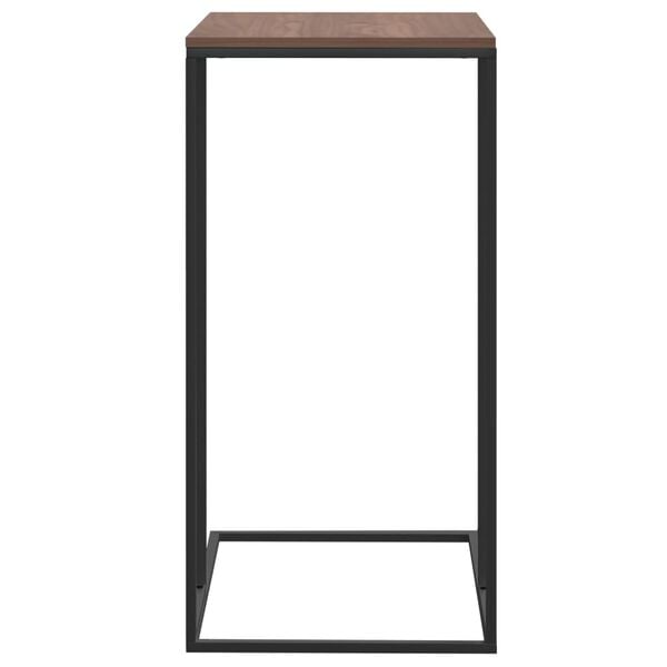 vidaXL Side Table Black Engineered wood, iron Medium Durable