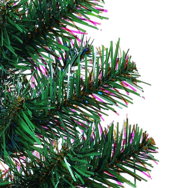 vidaXL Christmas Tree Green with iridescent tips PVC, Steel 59.1 in