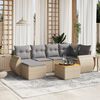 vidaXL Garden Sofa Set Beige and Light Grey