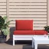 vidaXL Pallet Cushion Red Oxford fabric (100% polyester) 23.6 in x 23.6 in