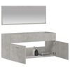vidaXL Bathroom Cabinet With Mirror Concrete Gray Engineered Wood, Acrylic