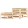 vidaXL Garden Lounge Set Natural wood, Beige Solid Pine wood, Plywood