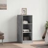vidaXL Wardrobe Concrete grey Engineered wood Compact Warehouse