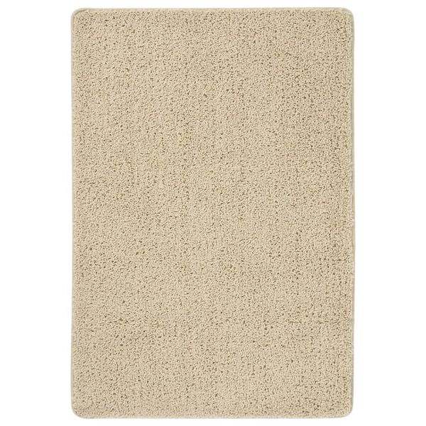 vidaXL Rug Cream 100% Polypropylene 63 x 91 in Rug Rectangular