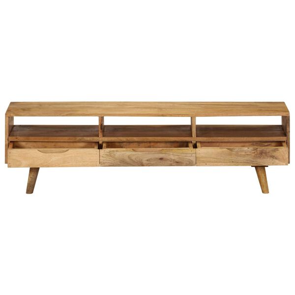 vidaXL TV Stand Solid Wood Mango 55.1"x11.8"x16.1"