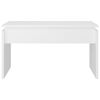 vidaXL Coffee Table White Engineered Wood 26.8 x 19.7 x 15.0 in Simple