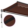 vidaXL Retractable Awning Brown, Anthracite