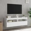 vidaXL TV Wall Cabinet Set of 2 White Engineered wood Medium