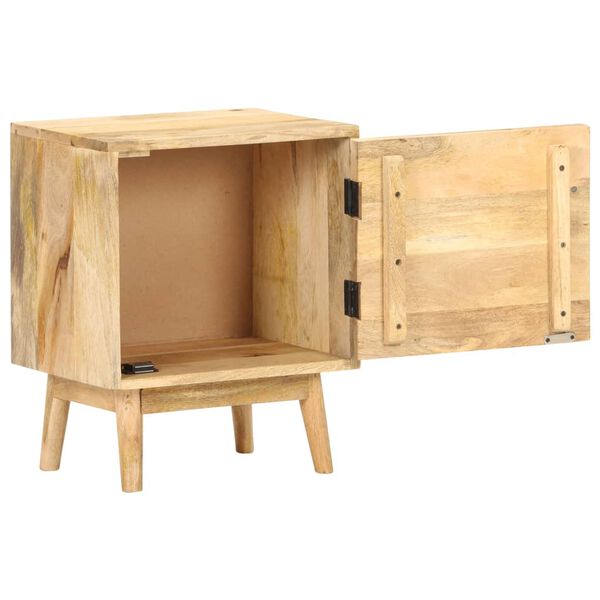 vidaXL Bedside Cabinet Natural wood Solid mango wood Medium Storage