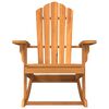 vidaXL Patio Adirondack Rocking Chair Solid Wood Teak