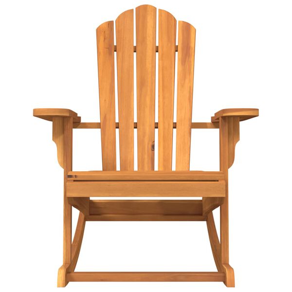 vidaXL Patio Adirondack Rocking Chair Solid Wood Teak