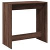 vidaXL Bar Table Brown Oak Engineered Wood Tall Durable Bar Table