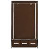 vidaXL Wardrobe Brown Non-woven fabric Medium Collapsible Wardrobe