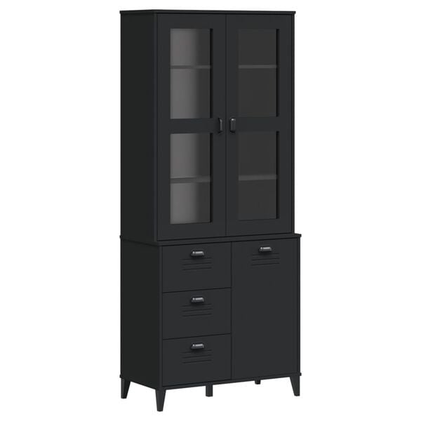 vidaXL Highboard Black