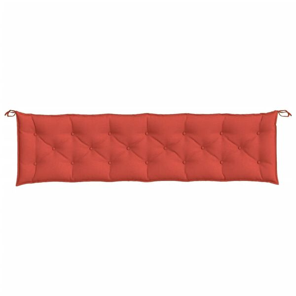 vidaXL Garden Bench Cushion Melange Red 100% Polyester