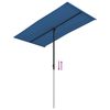 vidaXL Garden Parasol Azure blue 100% polyester, aluminum Large