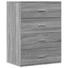 vidaXL Sideboard Grey Sonoma Engineered Wood Medium Sideboard
