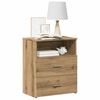 vidaXL Bedside Cabinet Artisan oak Engineered wood 19.7 x 12.6 x 23.6 in