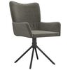 vidaXL Swivel Dining Chair Set of 2 Dark Grey