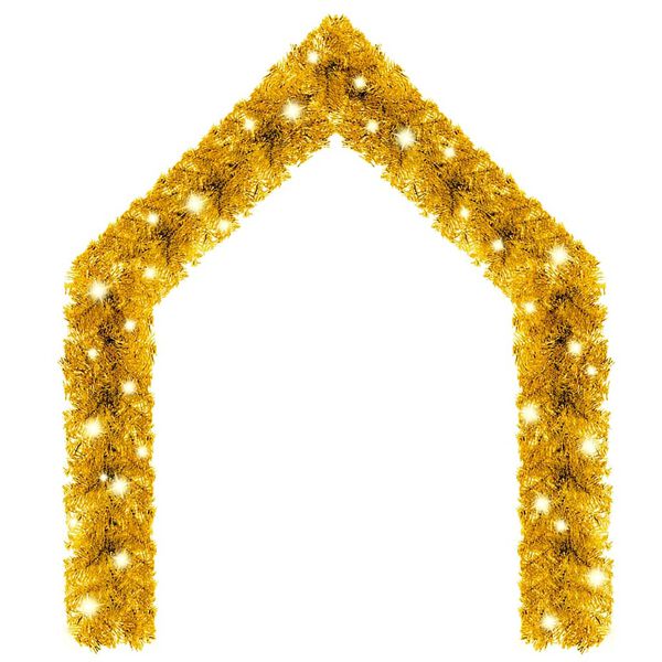 vidaXL Garland Gold PVC Large Gold Christmas Garland Other