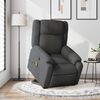 vidaXL Stand up Massage Recliner Chair Dark Gray Fabric