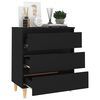 vidaXL Sideboard Black Engineered Wood Standard Sideboard Rectangular