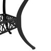 vidaXL Garden Table Black Cast Aluminum Medium Durable Garden Table