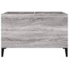 vidaXL Record Cabinet Grey Sonoma Engineered wood, Metal Medium