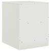 vidaXL Bedside Cabinet White Cold-rolled steel Small Bedside Cabinet