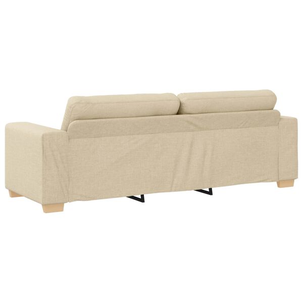vidaXL Sofa Cream 87.01 x 30.71 x 31.50 in Fabric