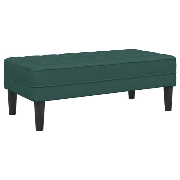 vidaXL Bench Dark green 113 x 57 x 39 cm fabric