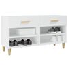 vidaXL Shoe Cabinet White Engineered wood Medium Shoe Cabinet