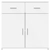 vidaXL Sideboard White Engineered wood Medium Sideboard Rectangular